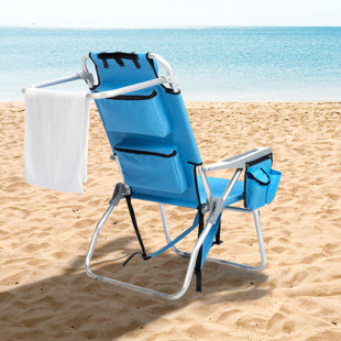 Mainstays reclining blue beach & event backpack discount chair